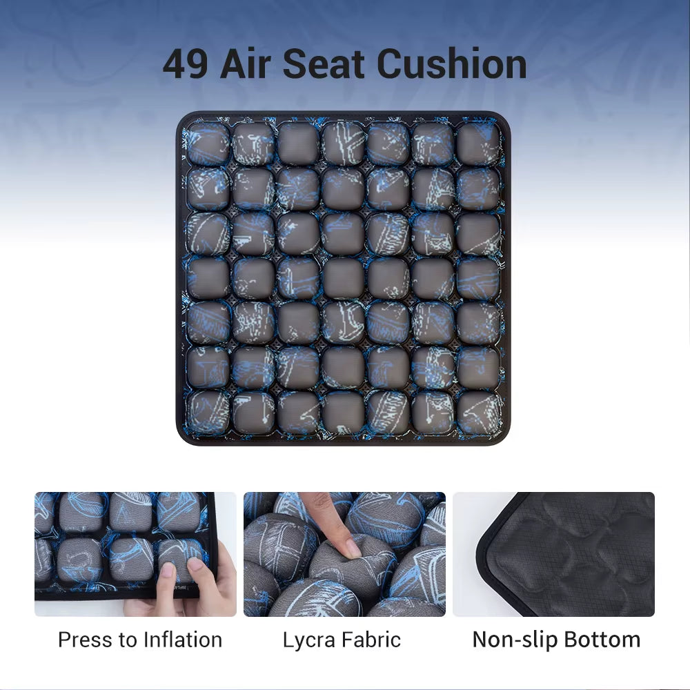 1Pc 3D Ergonomic Chair Cushion for Long Sitting, Office Chair Car Seat Cushion, Adjustable Inflatable Cushion