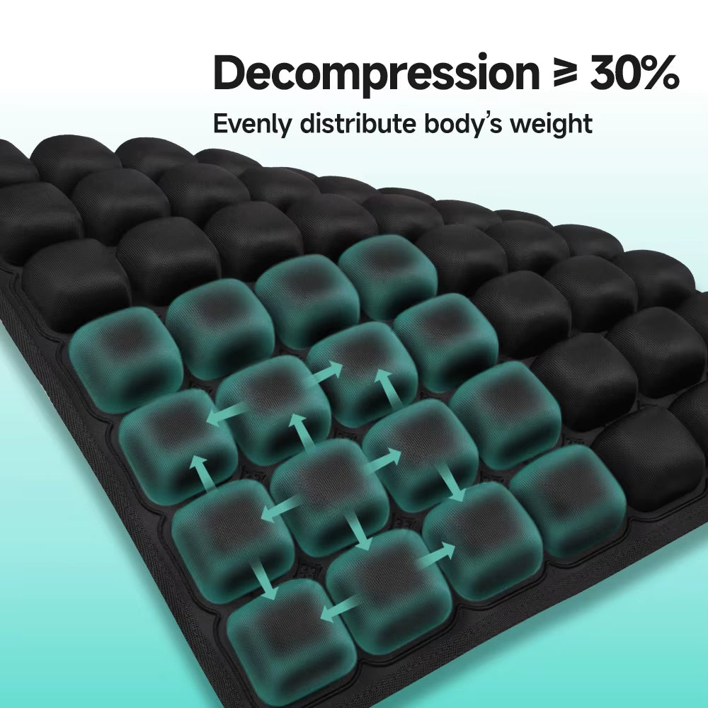 1Pc 3D Ergonomic Chair Cushion for Long Sitting, Office Chair Car Seat Cushion, Adjustable Inflatable Cushion