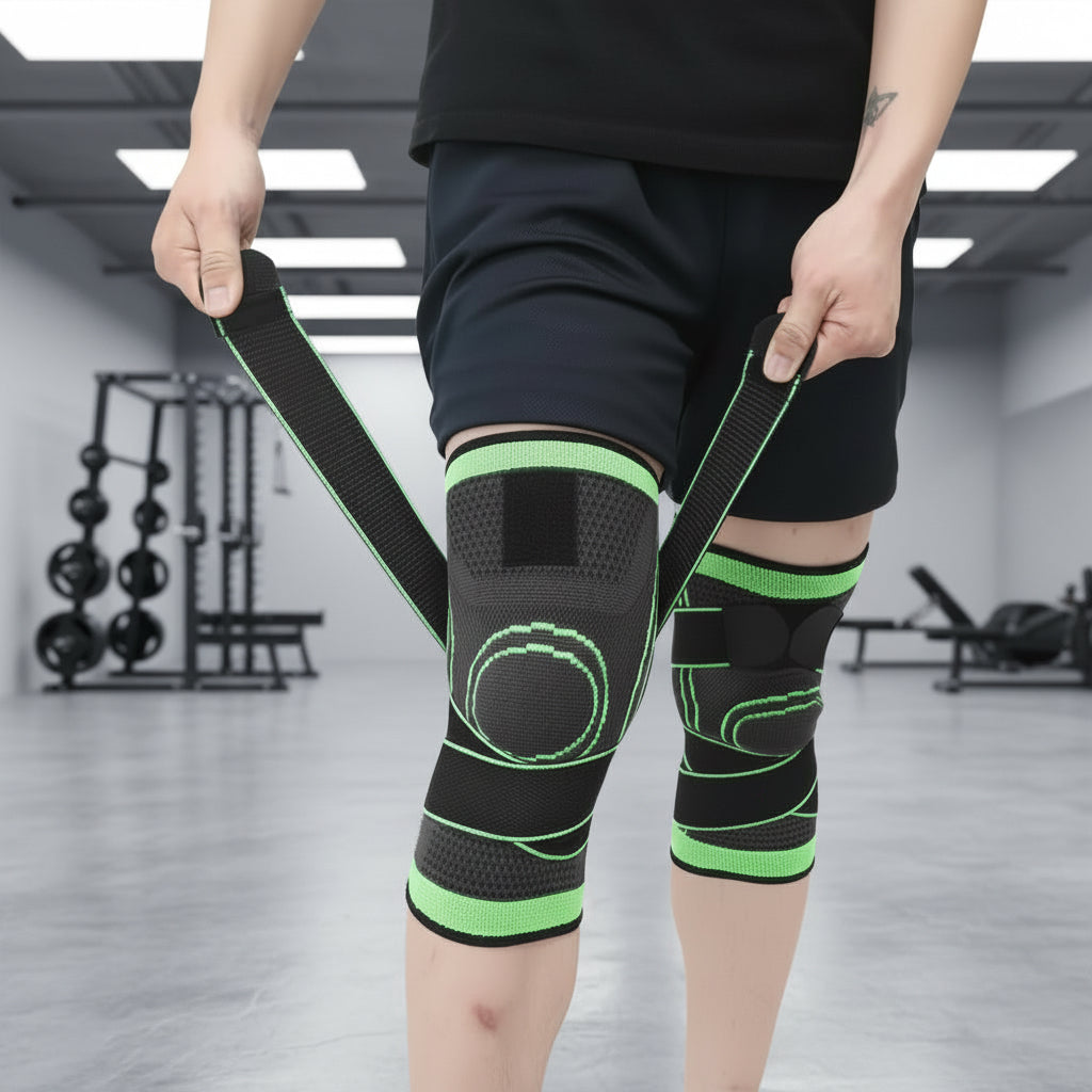 1PCS Adjustable Sports Knee Pad Knee Pain Relief Patella Stabilizer Brace Support for Hiking Soccer Basketball Running Sport